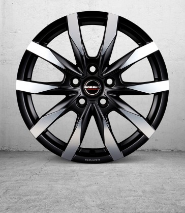 Borbet CW5 black polished matt Borbet CW5 black polished matt